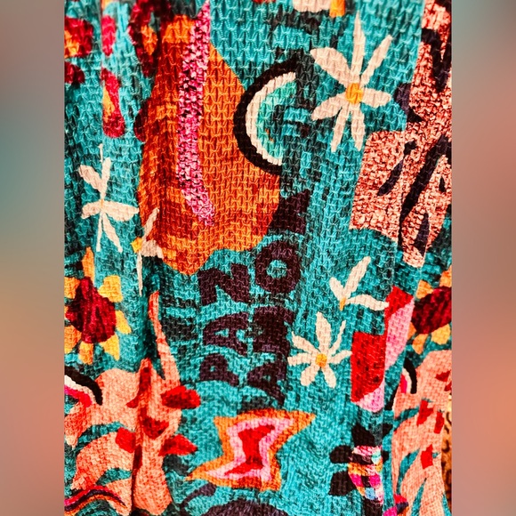 FARM Rio for Anthropologie Gabriela Knit Maxi Skirt in Rainbow, XS - Picture 5 of 12